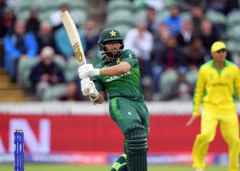 Imam-ul-Haq plays a pull shot during the game against Australia, Wednesday