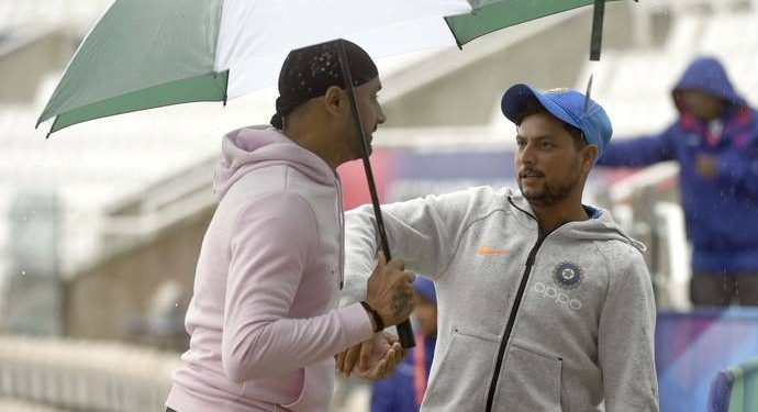 Rain had also forced India to cancel their optional practise on the eve of the game against South Africa at the Hampshire Bowl.