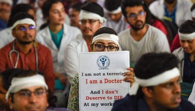 The doctors' in the eastern state are currently on strike after a brutal assault on two junior doctors earlier this week at a Kolkata hospital.