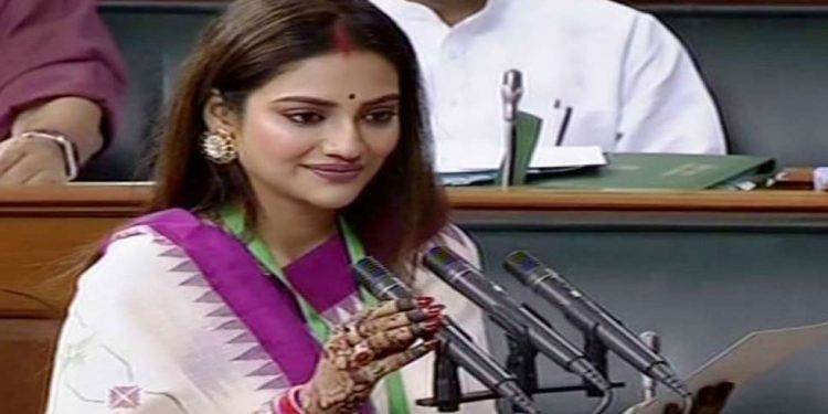 Nusrat Jahan in parliament