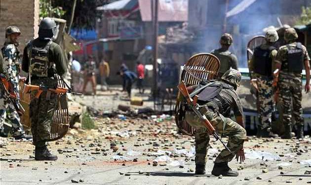 olice sources said unruly youths resorted to stone pelting at the security forces in Pulwama town. (representational image)