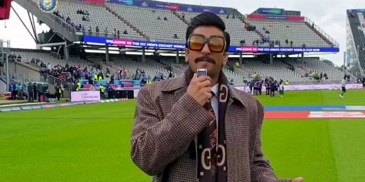 Ranveer talked about his experience on watching the India-Pakistan match live Sunday.