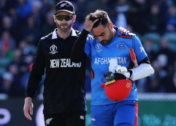 Rashid received a blow to his head while batting against New Zealand.