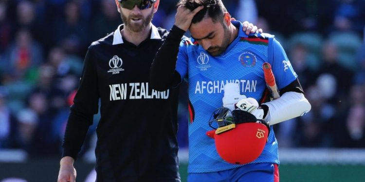Rashid received a blow to his head while batting against New Zealand.