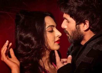 Shahid Kapoor and Kiara Advani in a still from the film 'Kabir Singh'