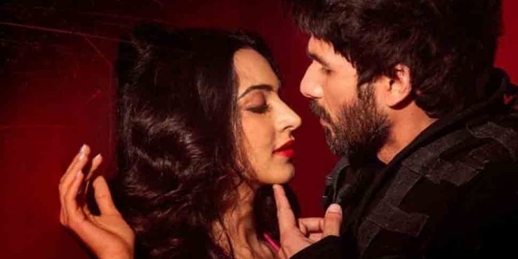 Shahid Kapoor and Kiara Advani in a still from the film 'Kabir Singh'