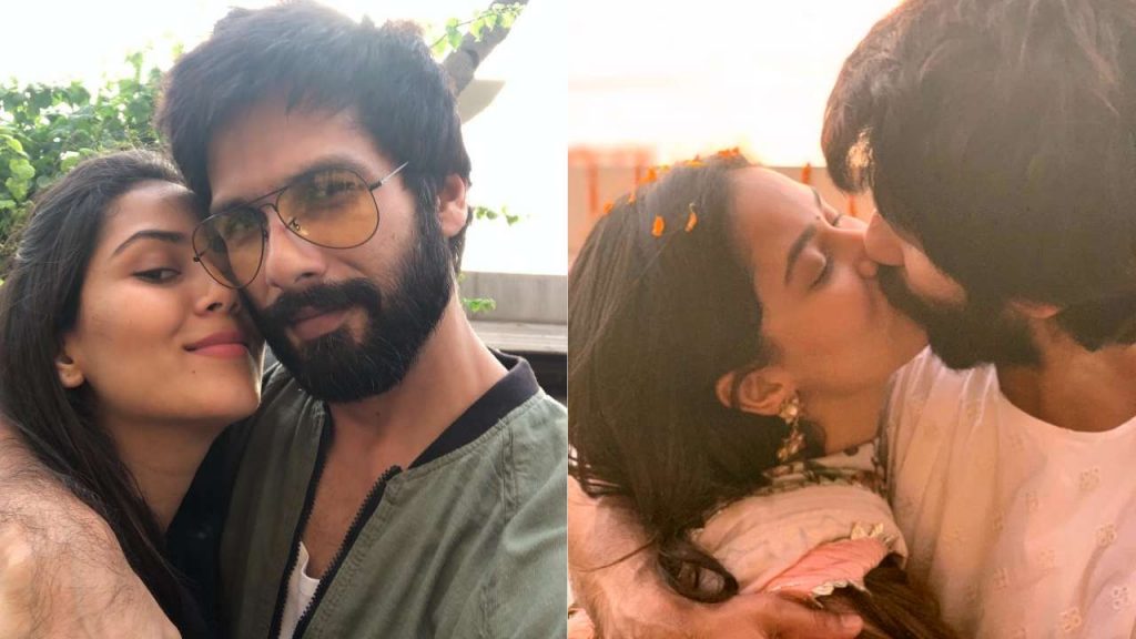 Kabir Singh starrer Shahid Kapoor kisses wife Mira Rajput