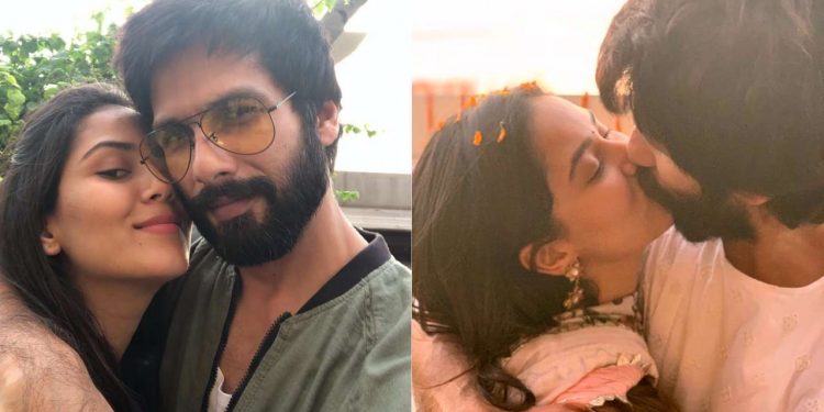 Kabir Singh starrer Shahid Kapoor kisses wife Mira Rajput