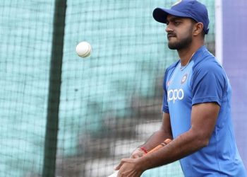 During Wednesday's training, a Jasprit Bumrah yorker hit Shankar flush on his toes and he was apparently in pain.