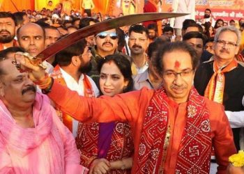 Thackeray said that his MPs had come to offer prayers at the Ram temple before the Lok Sabha session begins Monday.