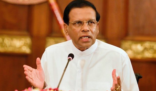 Sri Lanka President Maithripala Sirisena