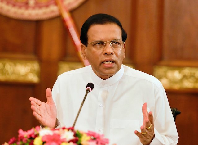 Sri Lanka President Maithripala Sirisena