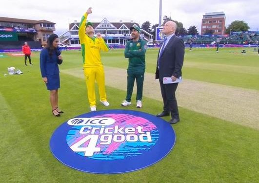The two captains during the toss.
