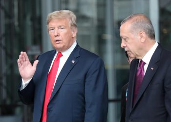 President Donald Trump with Recep Tayyip Erdogan