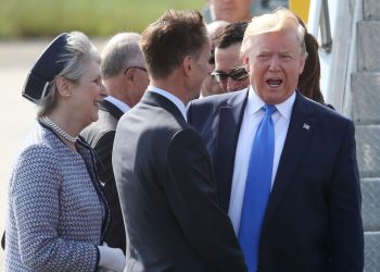 Just moments before his Air Force One touched down at Stansted Airport, the US President took to Twitter in his characteristic style to attack London Mayor Khan.