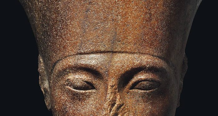 The 3,000-year-old bust was part of a statue of the God Amen -- the most revered deity of the Egyptian empire. It will global auction house Christie's sale.