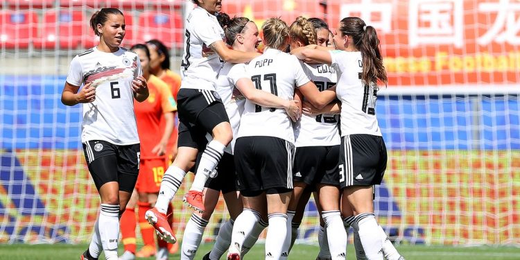 Germany beat China 1-0 in Rennes Saturday with a 66th-minute goal by 19-year-old Giulia Gwinn.