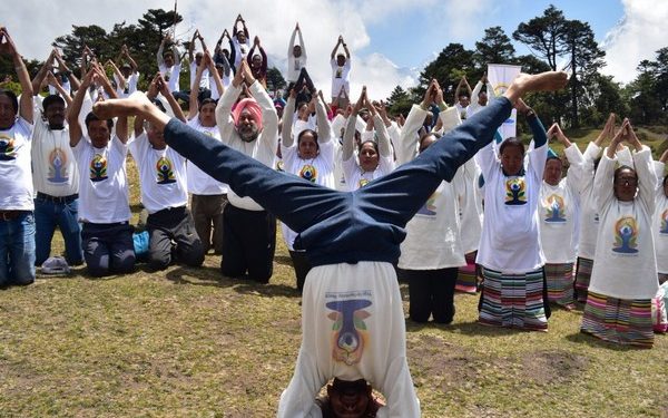 Indian Embassy of Nepal organises Yoga Day celebrations at Everest gateway.