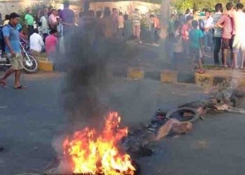 Traffic movement was disrupted on Semiliguda-Sunabeda road for sometime as angry locals staged a road blockade the after the accident.