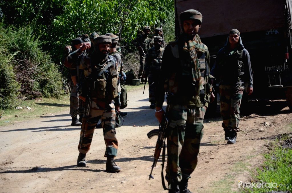 Search operation after gunfight in J&K