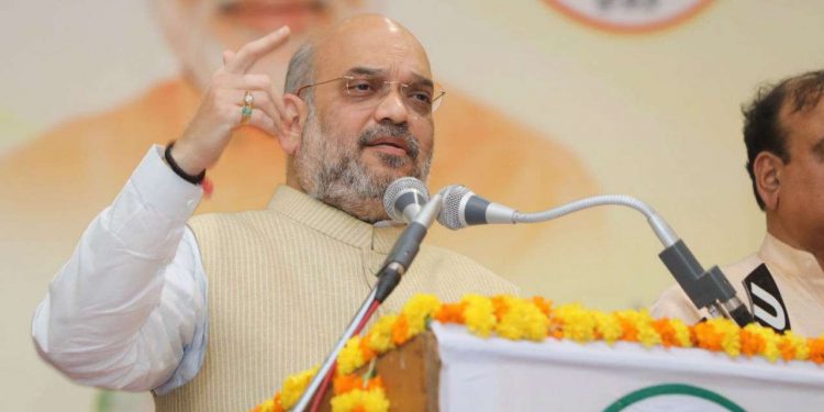 Amit Shah paid tributes to BJP founder Shyama Prasad Mookerjee Sunday