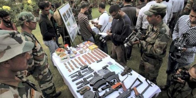 The hideout is believed to be of militants who have been killed in the past by Security Forces (Photo: PTI)