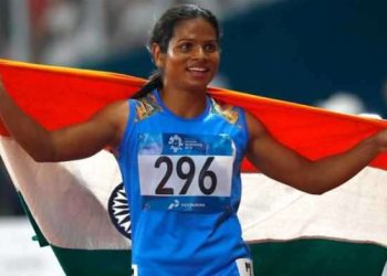 The 23-year-old Dutee became the first Indian woman track and field athlete to clinch a gold medal in the World Universiade after she won the 100m dash event in Napoli, Italy July 9.