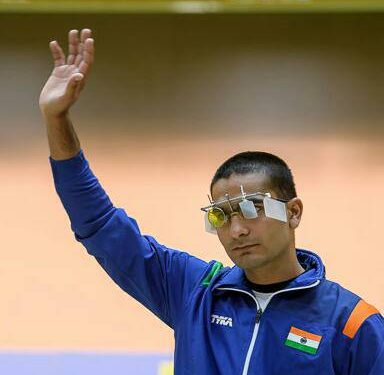 Gaurav Rana finished first in men’s 50m Pistol