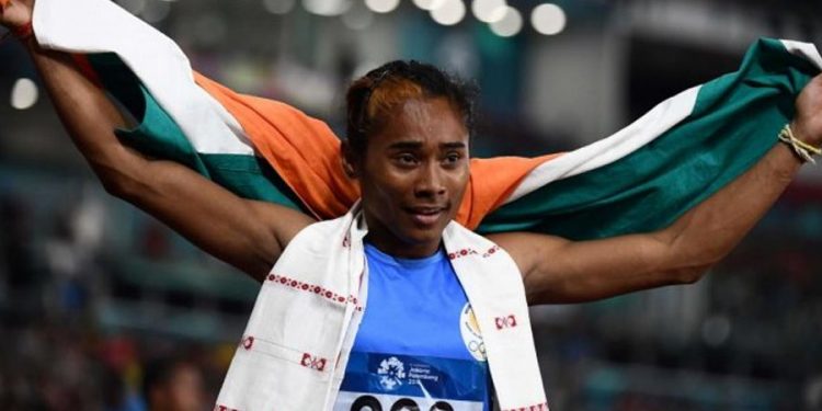 Hima, who has been struggling with a back problem for the past few months, clocked 23.97 seconds to clinch the gold while VK Vismaya bagged the silver in 24.06 Sunday.