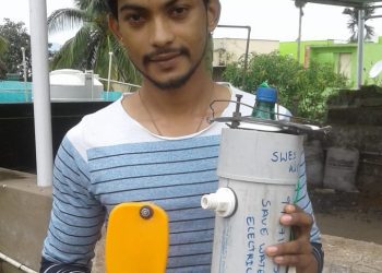 Kotapad youth prepares device to curb bike theft