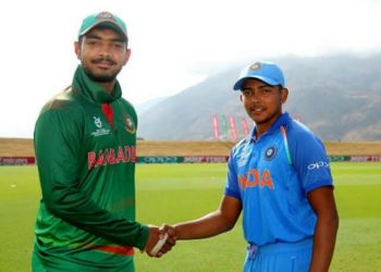 Bangladesh U-19 won the rain-curtailed match under the Duckworth/Lewis method Tuesday.