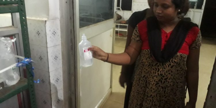 Patient given expired saline; tension in Champua hospital