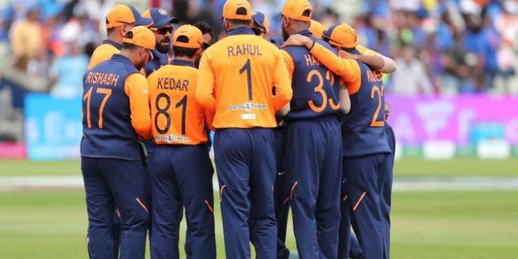The Indian team had sported a new 'away jersey' -- which has splattering of orange on the shoulders and the back -- in their Sunday encounter against England which they lost by 31 runs.