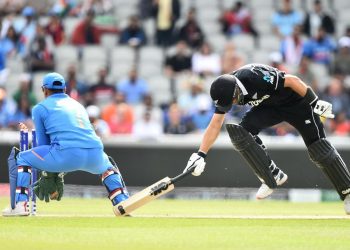Ross Taylor was the only bright spot for New Zealand as he hit a 90-ball 74 before being run out by a direct hit from Ravindra Jadeja in the 48th over.