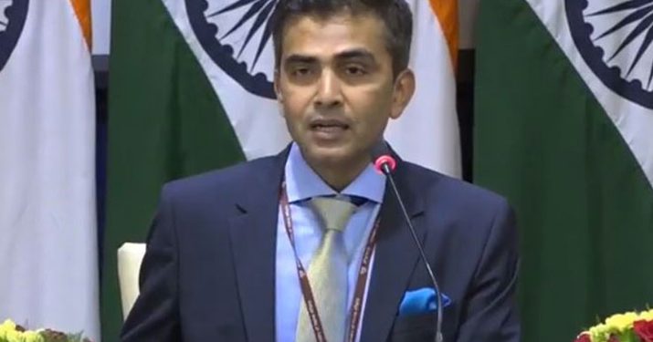 MEA spokesperson Raveesh Kumar
