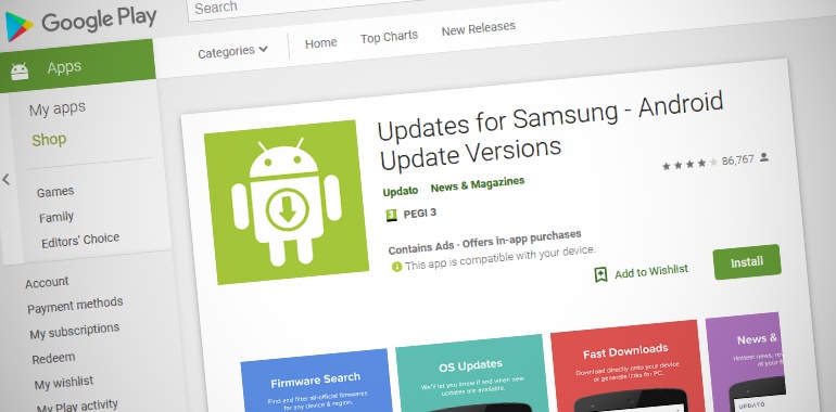 Google suspends shady Samsung update app