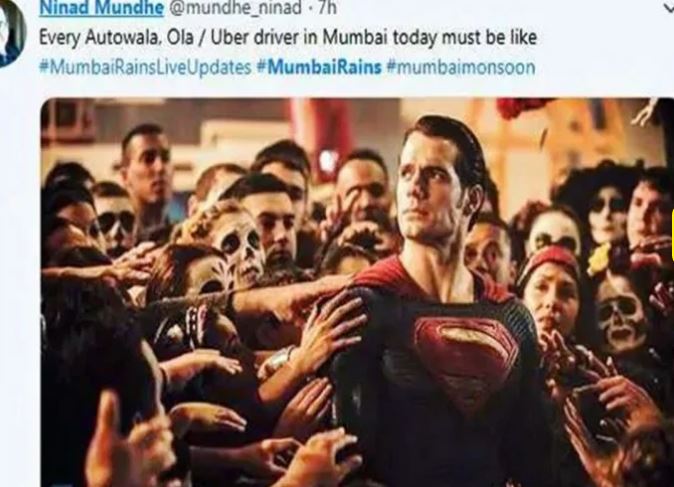 Funny Memes surfaces the internet on Mumbai rain