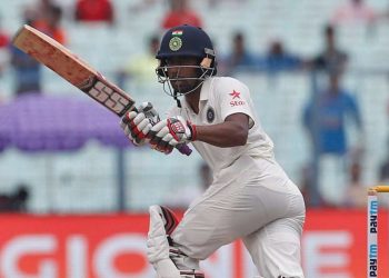 Wriddhiman Saha was batting on 61 not out off 146 deliveries.