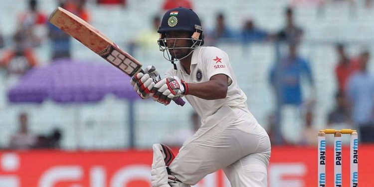 Wriddhiman Saha was batting on 61 not out off 146 deliveries.