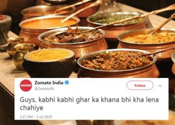 Zomato's 'Ghar Ka Khana' tweet triggers hilarious trend