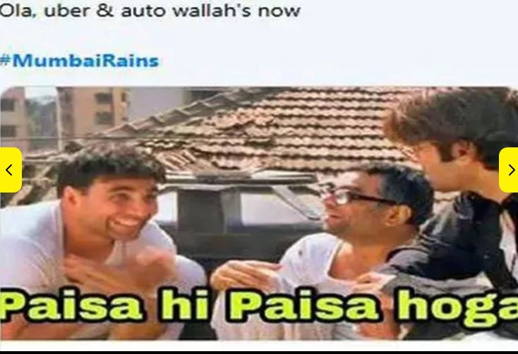 Funny Memes surfaces the internet on Mumbai rain