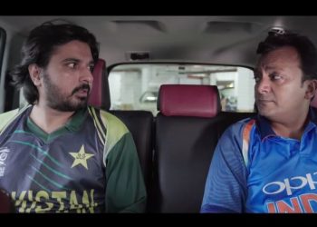 In the advertisement, a Pakistani fan can be seen making fun of an Indian supporter following their defeat in the semis.