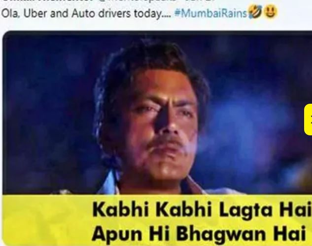 Funny Memes surfaces the internet on Mumbai rain