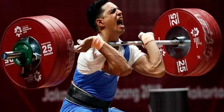The 22-year-old, who is competing in the 81kg category, also smashed the national record in the clean and jerk event by lifting more than double his body weight (190kg) to score vital points at the Olympic qualifying event.