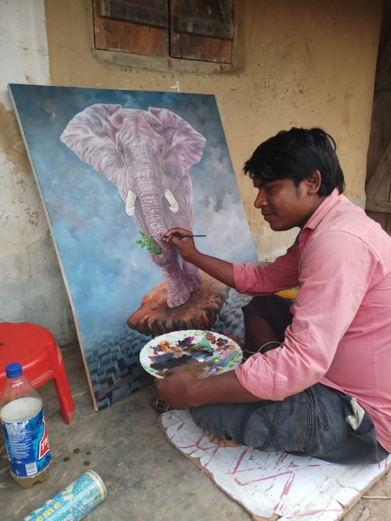 Artist Santosh is not just another rags to riches story