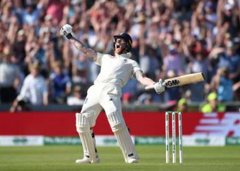 Ben Stokes celebrates after win at Headingley Sunday