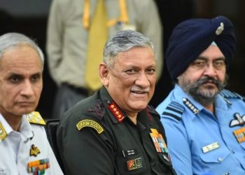 File photo: Chief of Naval Staff Admiral Karambir Singh, Chief of Army Staff General Bipin Rawat and Chief of Air Staff Air Chief Marshal Birender Singh Dhanoa