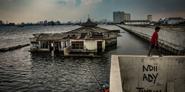 One of the fastest-sinking cities on earth, environmental experts warn that one third of it could be submerged by 2050 if current rates continue.