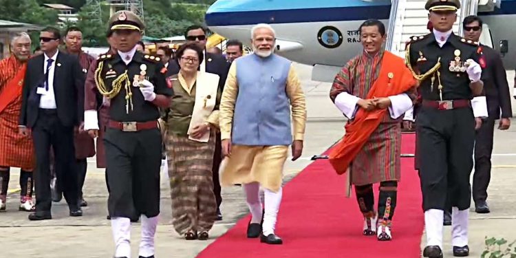 PM Narendra Modi in Thimpu, Saturday