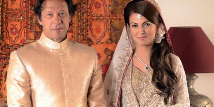 Imran Khan and former wife Reham Khan. File pic